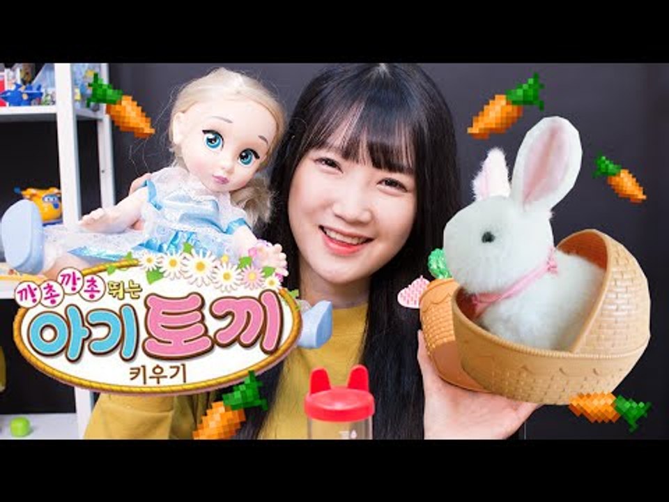 애완동물을 키워보자! 깡총깡총 뛰는 아기토끼 키우기- Baby Pet/Pet rabbit toys 넹또의 장난감 놀이[또이]