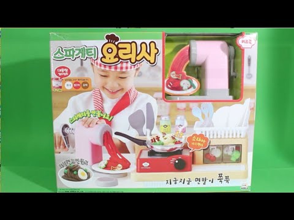 스파게티 요리사 Play Doh Cooking Spaghetti Maker PlayDough Toys 플레이도우 스파게티 만들기 Плей До Игрушки おもちゃ [ 또이 ]