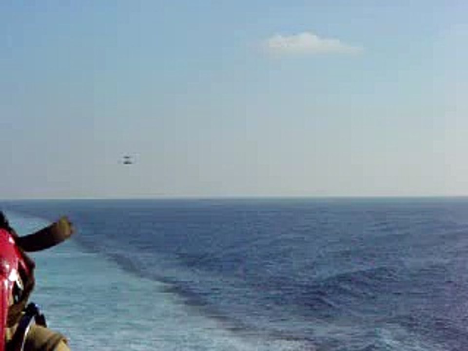 FA-18 Upside Down Over F-14