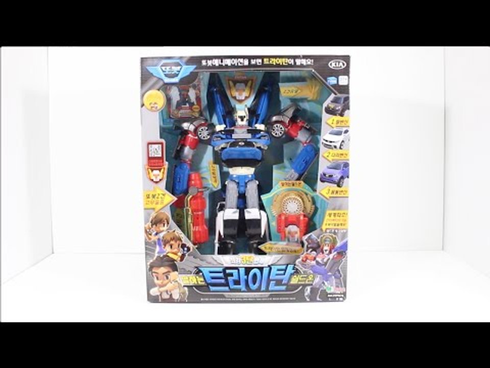 말하는 또봇 트라이탄 쉴드온 3단합체 변신 자동차 x, y, z 또봇