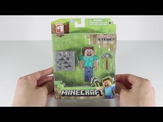 마인크래프트 움직이는 스티브와 석탄블럭,곡괭이 장난감 놀이 [또이]