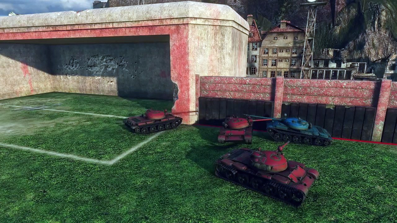 Тактика на пальцах паровозик в танкоболе - от Slayer [World of Tanks]