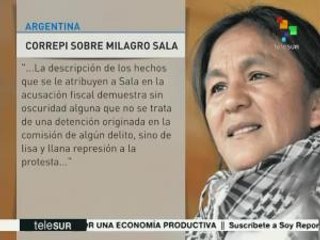 Argentina: la CORREPI pugna por la pronta liberación de Milagros Sala