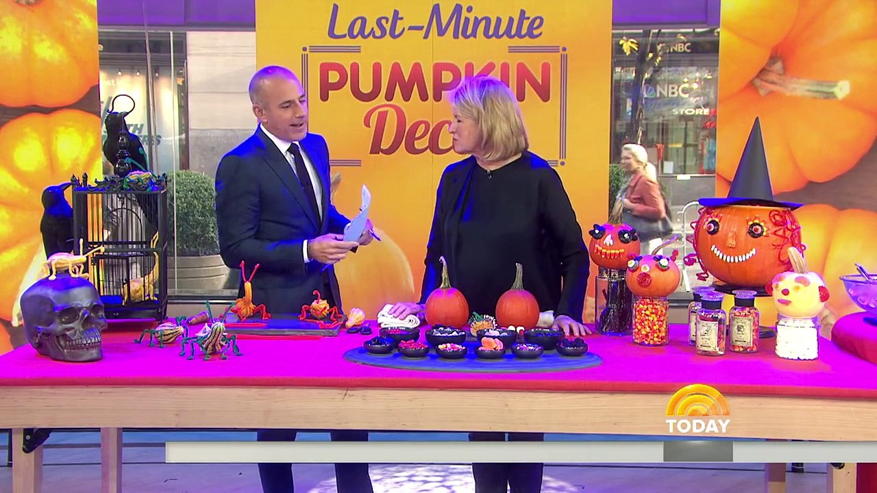 Martha Stewart’s Last-Minute Halloween Gourd Bugs, No-Carve Pumpkins | TODAY
