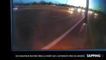 Un chauffeur routier frôle la mort sur l'autoroute, les images impressionnantes (vidéo)