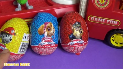 3 PAW PATROL Surprise Eggs Unboxing Toys | SurpriseEggsChannel!