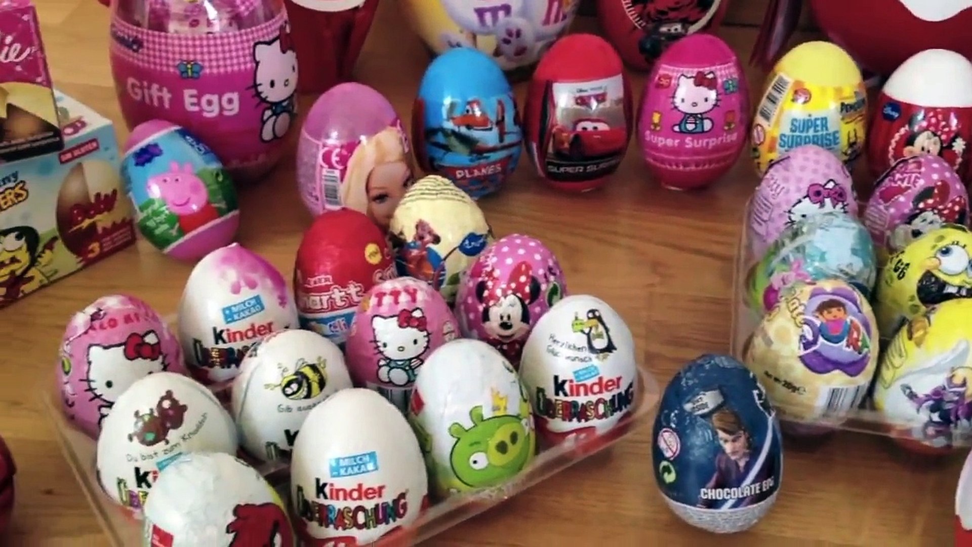 100 kinder eggs