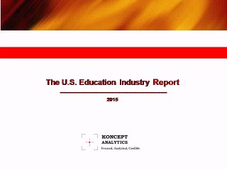 The US Education Industry Report: 2015 Edition - New Report by Koncept Analytics
