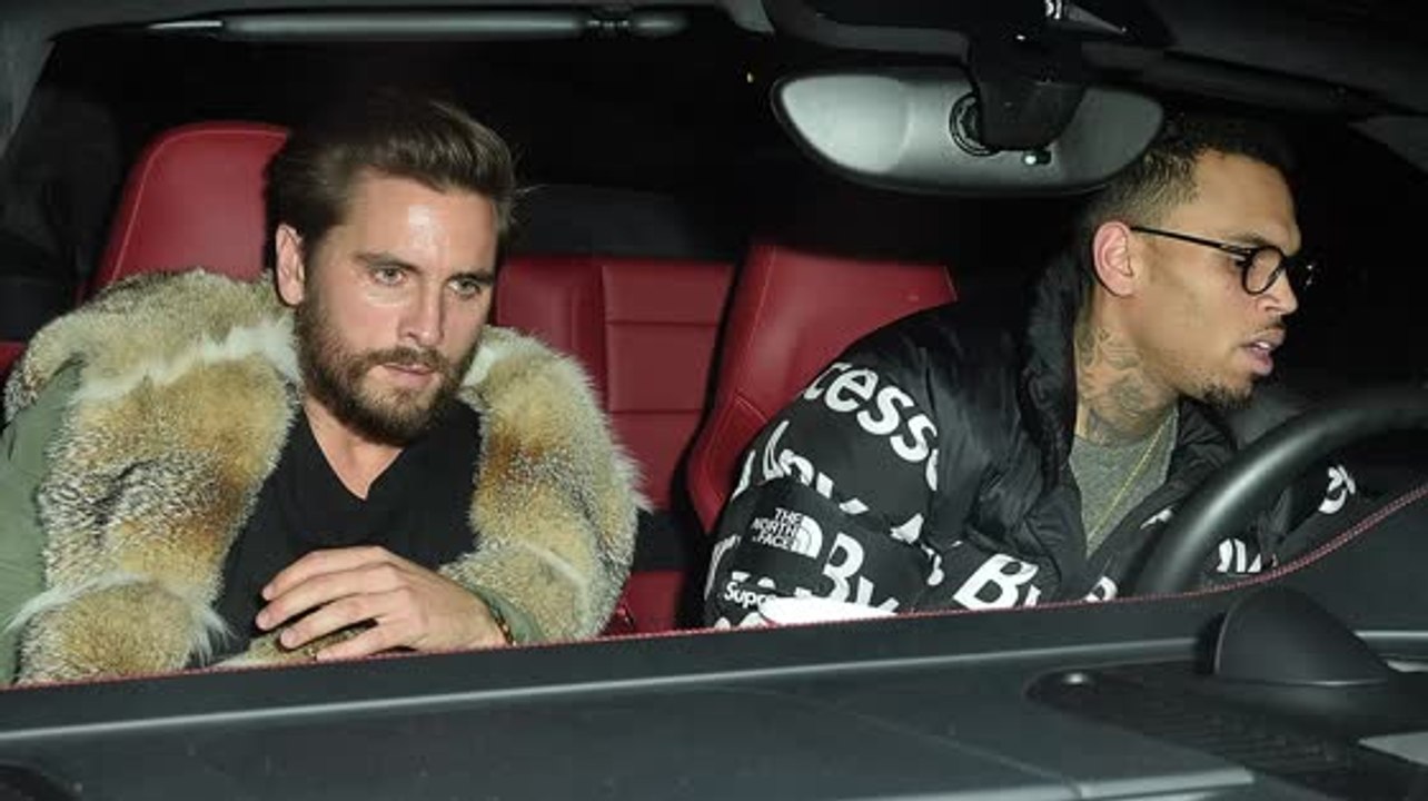 Scott Disick und Chris Brown feiern gemeinsam in Hollywood