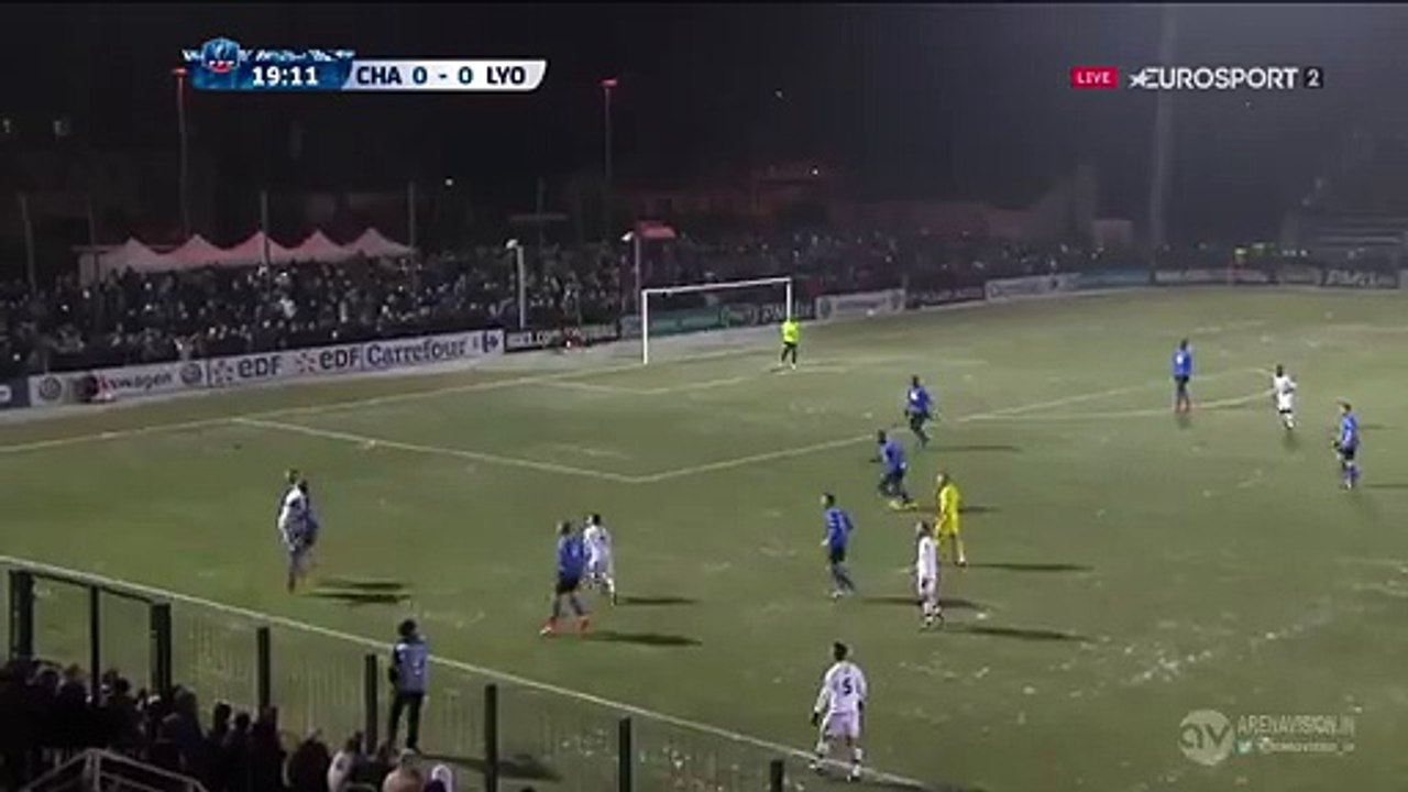 0-1 Sergi Darder Goal - Chambly v. Lyon 20.01.2016 HD