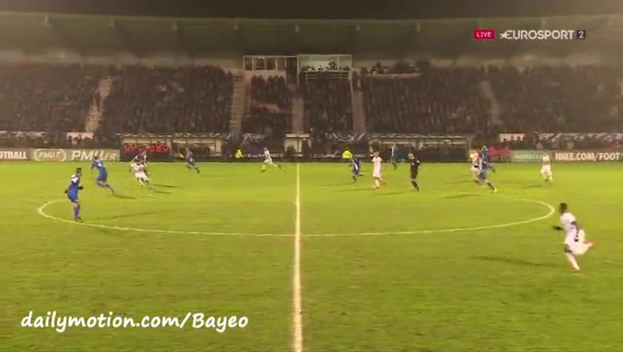 Babacar Guèye Goal - US Concarneau 0-1 Troyes AC - 20-01-2016
