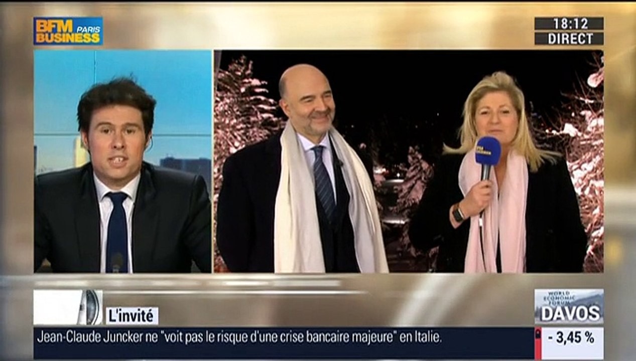 Créances douteuses: "Nous sommes confiants dans la solidité du système bancaire et financier européen", Pierre Moscovici - 20/01