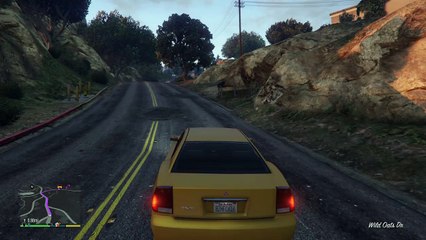 Grand Theft Auto V cow causes pile up