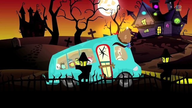 Wheels On The Bus | Nursery Rhymes | Scary Songs | Halloween Songs