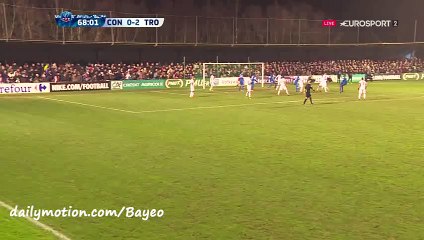 Herman Kore Goal HD - Concarneau 1-2 Troyes - 20-01-2016 Coupe de France