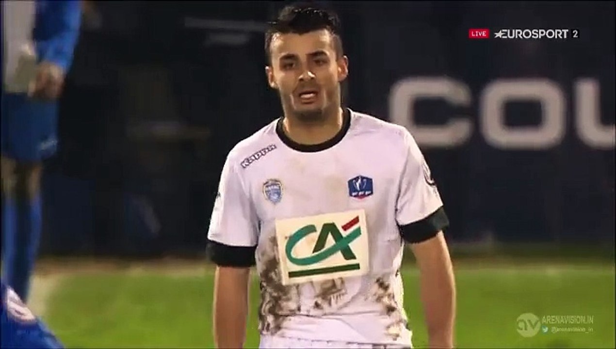 0-1 Babacar Guèye Goal France  Coupe de France  Round 10 - 20.01.2016, US Concarneau 0-1 Troyes AC