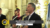 In 60 Seconds: Macri Declares 1-year National Emergency in Argentina