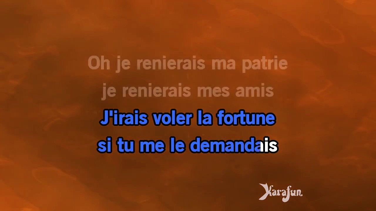 Karaoké Lhymne à lAmour (Live Bercy 95) - Johnny Hallyday *