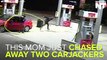 Mom Successfully Scares Off Carjackers