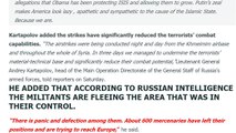 PUTIN DAMAGES ISIS MORE IN 3 DAYS THAN OBAMA LED STRIKES DID ALL YEAR