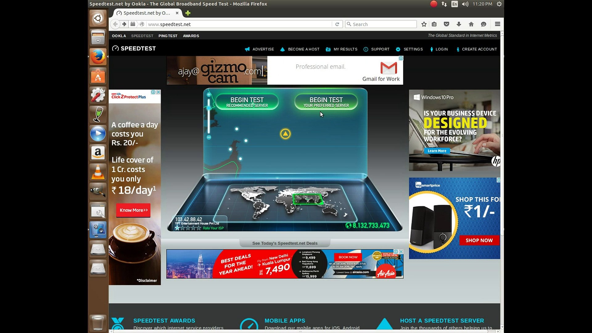 ⁣Ubuntu Internet Speed Test (Unscripted)