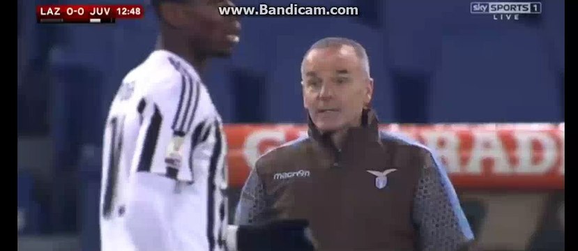 Paul Pogba Super Power Shoot Lazio 0-0 Juventus 20-01-2016