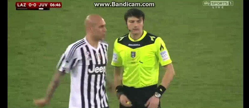 Alex Sandro Horror Foul On Miroslav Klose Lazio 0-0 Juventus 20-01-2016