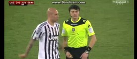 Alex Sandro Horror Foul On Miroslav Klose Lazio 0-0 Juventus 20-01-2016