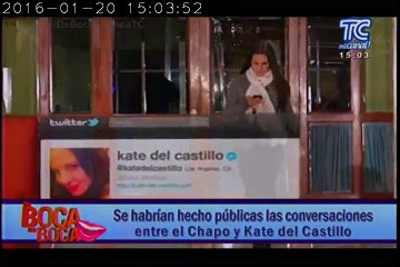Se habrían hecho públicas las conversaciones entre El Chapo y Kate del Castillo