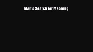 [PDF Download] Man's Search for Meaning [PDF] Full Ebook