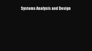 [PDF Download] Systems Analysis and Design [Download] Full Ebook