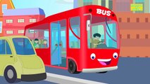Wheels on the bus goes round and round | Kids Songs And Nursery rhymes with lyrics for chi