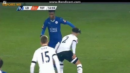 Grey super moment Leicester City 0–1 Tottenham (English FA Cup)