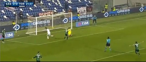 Goal Andrea Belotti 0:1 - Sassuolo vs Torino - 20/01/2016