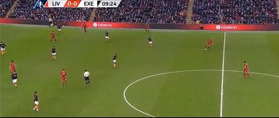 Goal Joe Allen 1:0 - Liverpool vs Exeter City - 20/01/2016