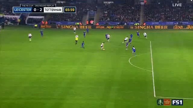 0-2 Nacer Chadli - Leicester City vs Tottenham Hotspur 20.01.2016 HD