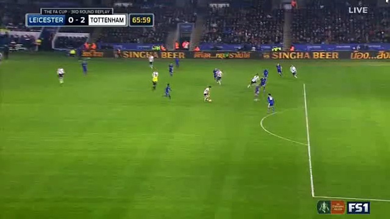 0-2 Nacer Chadli - Leicester City vs Tottenham Hotspur 20.01.2016 HD