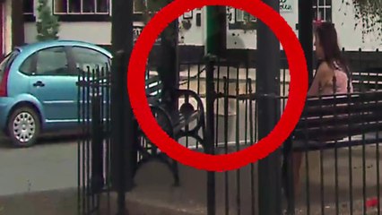 GHOST SEEN   BLONDE GIRL IGNORE GHOST  Real ghost caught on camera
