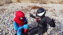 New Little Spiderman & Captain America Vs Venom Vs Supergirl - In Real Life Superhero Batt