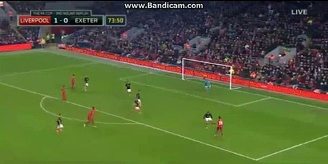 Sheyi Ojo Goal Liverpool 2-0 Exter FA CUP