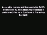 Read Associative Learning and Representation: An EPS Workshop for N.J. Mackintosh: A Special