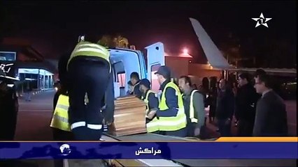 لحظة وصول جثمان ليلى العلوي لمراكش