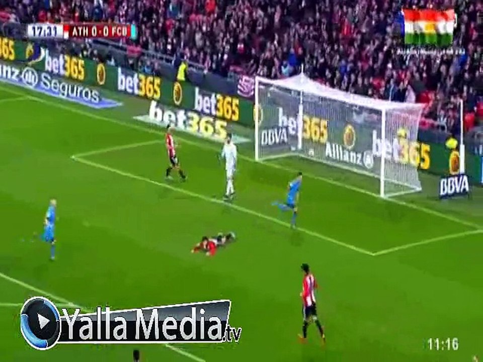 اهداف مباراة ( أتلتيك بيلباو 1-2 برشلونة ) ربع نهائى كأس ملك اسبانيا