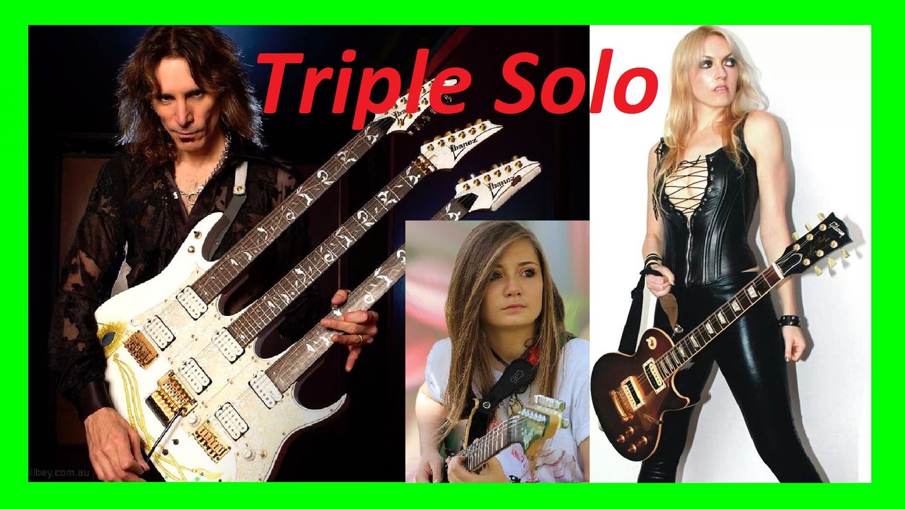 Steve Vai + Tina S + Emily Hastings = Triple Solo (For The Love Of God)
