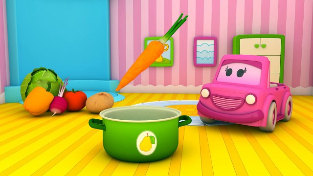 Мультики для самых маленьких: Умные Машинки! Овощи для детей