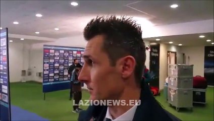 Скачать видео: Klose in zona mista dopo Lazio-Juventus