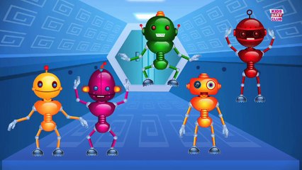 Nursery Rhymes By Kids Baby Club Five Little Robots Jumping On The Bed | Nursery Rhymes Fo