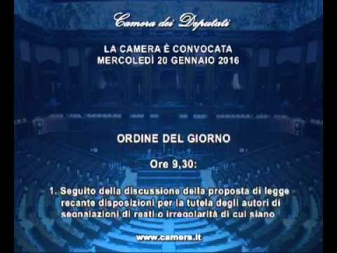 Roma - Camera - 17^ Legislatura - 551^ seduta (20.01.16)