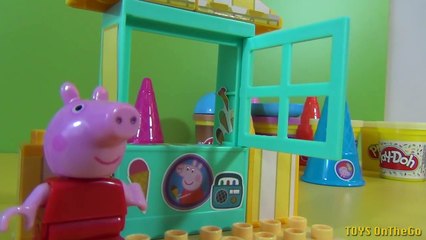 Peppa Pig Jugando con la Heladería y cucuruchos con Play-Doh - Juguetes de Peppa Pig
