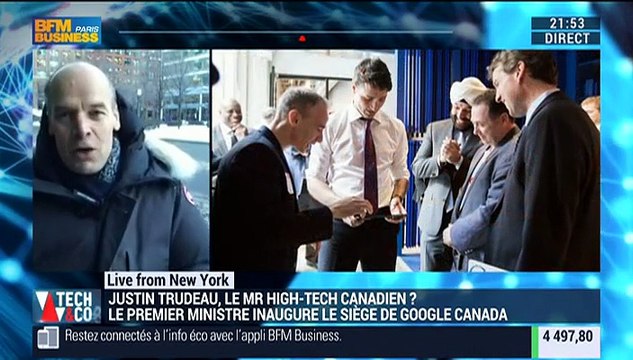 Live From New York: Justin Trudeau veut faire des nouvelles technologies le fer de lance de l'économie canadienne - 20/01